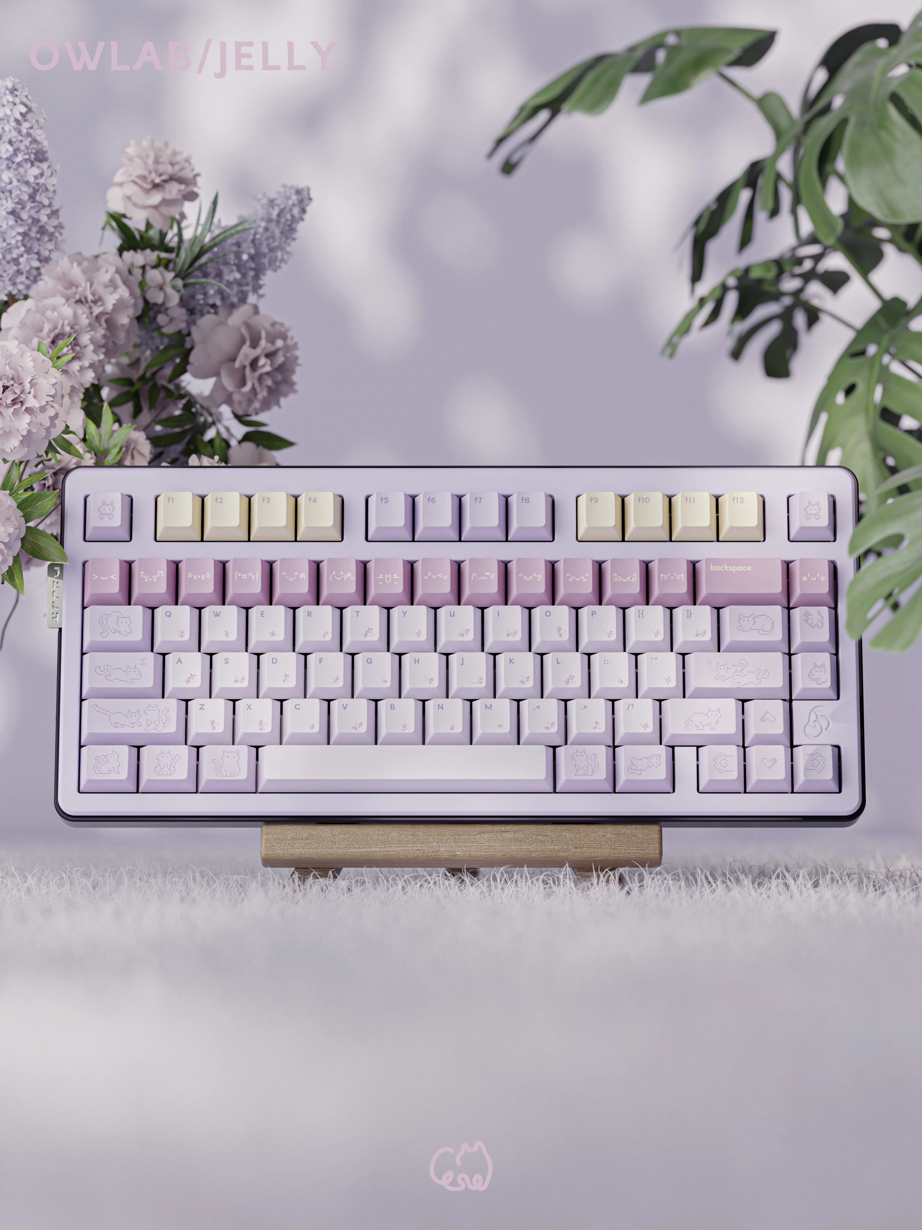 QK Taro Balls Keycaps